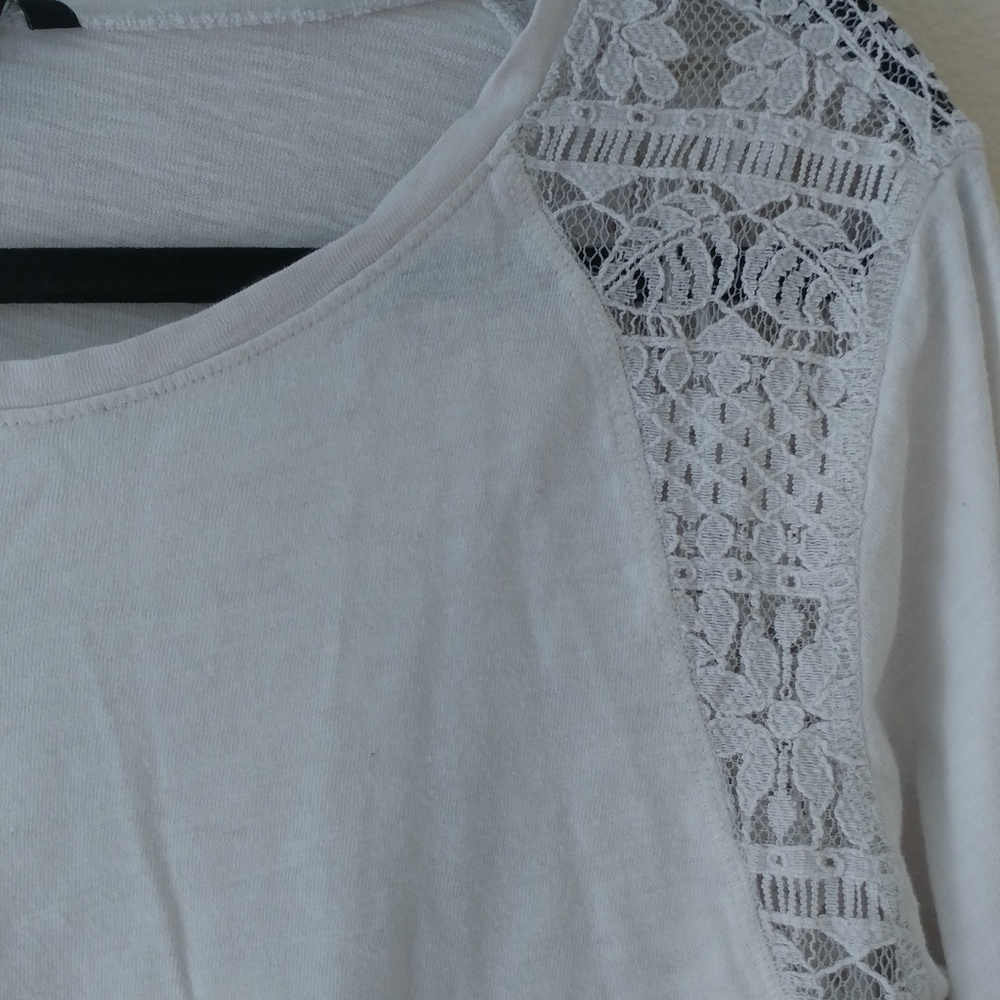 H&M White Long Sleeved Shirt